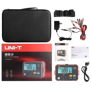 UT620C+ Micro-ohmmeter 0.001mΩ-300.0KΩ Digital DC Low Resistance Meter LCD