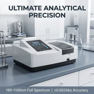 UV-Vis Spectrophotometer 190-1100nm 2nm Bandwidth for Pharmaceutical Chemical Food Lab Analysis CE Certified