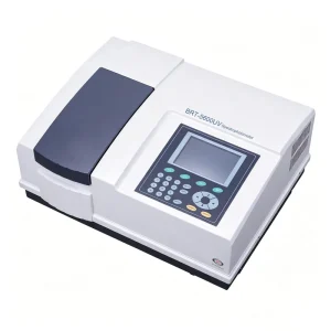 UV Vis Spectrophotometer Low Drift Baseline Blue LCD USB Output Lab Equipment