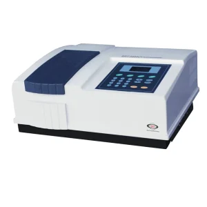 UV/Vis Spectrophotometer Low Drift Baseline Monitoring Blue LCD Display Quantitative Testing Equipment
