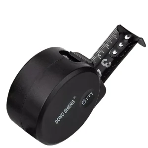 Ultra Small Black Gold Steel Tape Measure 3m 5m 7.5m 10m Metric Ruler with Stainless Steel Blade Frosted Plastic Shell