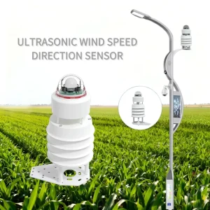 Ultrasonic Anemometer Wind Speed Direction Sensor Outdoor Meteorological Monitoring 360-degree All-in-one Weather Station