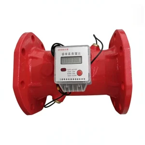 Ultrasonic Butterfly Fire Water Flow Switch Flange Type Digital Flow Meter for Fire Sprinkler System Pipeline Flow Monitor
