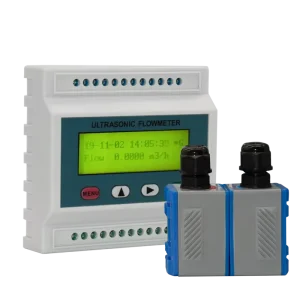 Ultrasonic Digital Water Meter Smart Clamp On Flow Meter Chemical Liquid Wall Mounted Module +/-0.5% Accuracy Integral RS485