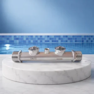 Ultrasonic Flow Meter DN15 165mm Water Pipe Fitting Paired Transducers Stainless Steel Material Accuracy +/-0.05% 1 Year