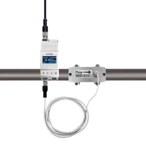 Ultrasonic Flow Meter for Organic Solvents PFA and Stainless Steel Compatible 50°C Temperature Resistance 2% Accuracy