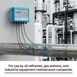 Ultrasonic Fuel Oil Flow Meter for Diesel Gasoline Lubricant Clamp on DN15 DN6000mm Digital RS485 Modbus Oil Monitoring