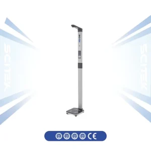 Ultrasonic Height and Weight Scale Ultrasonic Intelligent Induction Measurement Foldable Printer Function RS232 Port