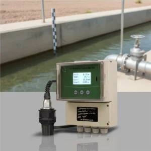 Ultrasonic Level Sensor with LCD Display 0.2% Accurate Water Depth Measurement Instrument for Water Tank Level Gauge