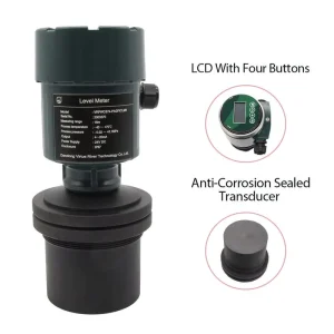 Ultrasonic Liquid Level Transmitter Water Measuring Instruments with Accurate Performance RS485 Modbus