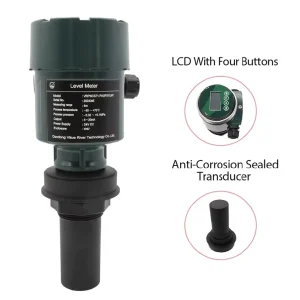 Ultrasonic Liquid Level Transmitter Water Measuring Instruments with Accurate Performance RS485 Modbus
