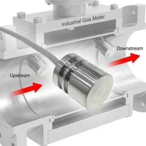 Ultrasonic Sensor 200kHz for Industrial Gas Meter (Titanium Alloy, IP68, 9° Beam Angle, 2MPa, 600Vpp Max)