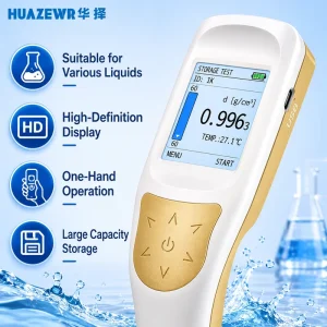 Universal High Accuracy Handheld Density Meter Portable Plastic Liquid Density Measuring Instrument Liquid Density Tester