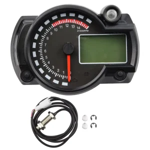 Universal Waterproof LCD Display Speedometer Digital Odometer for Motorcycles Convenient and Accurate Instrument Meter