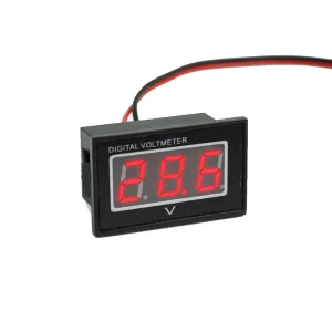 V40D Waterproof Car Battery Detector 0.36 Inch Blue LED Digital Voltmeter DC 2.5 30V Auto Gauge Mini 12V Volt Tester Panel Meter