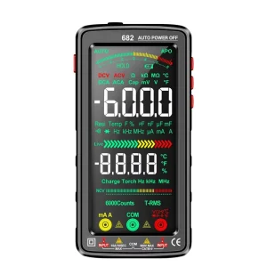 VA Reverse Smart Multimeter AC DC Ammeter Voltage Tester Rechargeable Electric Ohm Diode Tester with USB Charge