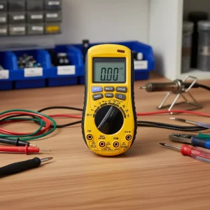 VA20 Portable Digital Multimeter Industrial Auto Ranging 600V AC DC Voltage 10A Current 20M Ohms Resistance 4 Digit Display