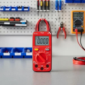 VA25A Mini Digital Multimeter LCD Display Electrician Tester DC/AC Voltage Capacitance Ohm NCV TRMS Professional Auto Range True