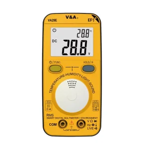 VA29E Digital Multifunctional Environment Multimeter Auto Scan NCV Voltage Ohm Hz Capacitance Ambient Temp Humidity Lux Sound
