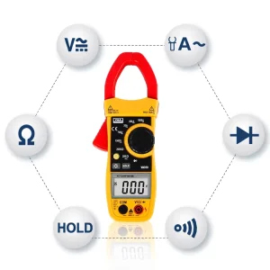 VA310 Flexible 1000A Digital Clamp Ampere Meter Multimeter with Continuity Buzzer for Accurate Measurements