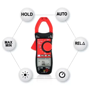 VA311B-3 Portable Smart RMS Clamp Meter AC DC Multimeter with Frequency Data Hold Backlight