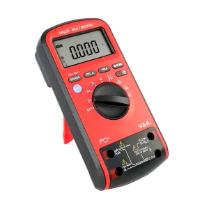 VA42R Auto Range Digital Bar Graph Multimeter 6600 Counts 1000V DC AC Resistance Capacitance Peak Hold Type K True RMS Diode
