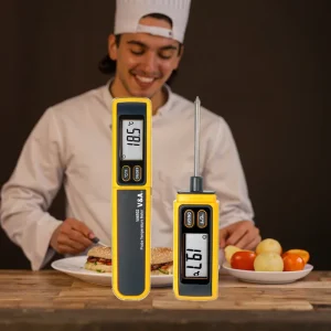 VA6502-A ABS LCD Digital Probe Thermometer IP65 Rated Instant Read Meat Grilling Smoking Deep Fry Candy Bread Cooking OEM