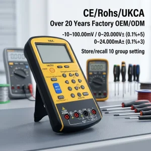 VA701 Loop Process Calibrator with Scan Store Recall Simulator Portable Millivolt Volt MA Meter High Accuracy 20V DC Voltage