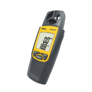VA8020 Portable Digital Anemometer Wind Speed CFM Meter Air Flow Velocity Tester HVAC Shooting Drone Temperature Auto Power Back