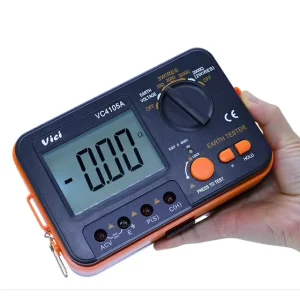 VC4105A Digital Earth Resistance Meter 0 1999ohm Earth Voltage Tester 0 199.9V Ground Tester