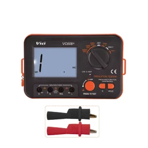 VC60B+ Insulation Resistance Tester Meter 1999 Count Insulation Test Meter Large LCD Display Easy to Read