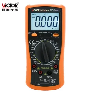 VC890C+ Professional Digital Multimeter with True RMS Technology 0 1000V 0.01mA 20A (0.01% + 1) Accuracy Industrial Use