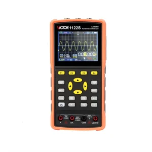 VICTOR 1122S 60MHz Dual Channel 6000 Counts Display Handheld Oscilloscope and Multimeter Signal Generator 3 in 1