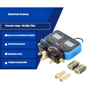 VRM2 0101I Refrigeration Gauge Set Dual Meter for Car Home Air Conditioner Repair Maintenance Tools
