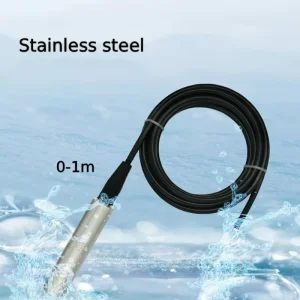 Veinasa INLE 0 1m Stainless Steel Submersible Water Liquid Level Sensor 24V DC RS485 IP68 Metal Water Depth Measuring Instrument