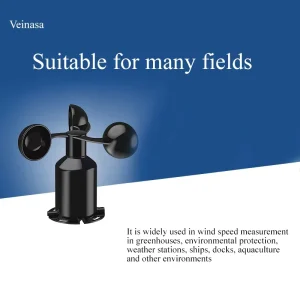 Veinasa WSS01 3 Cup Digital 0 30m/s Marine Anemometer RS485 ABS Wind Speed Meter Sensor for Automatic Weather Station
