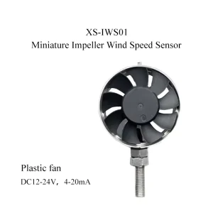 Veinasa XS IWS01P 4-20mA Miniature Stainless Steel Impeller Wind Speed Sensor 0.1 m/s Resolution High Accuracy Anemometer