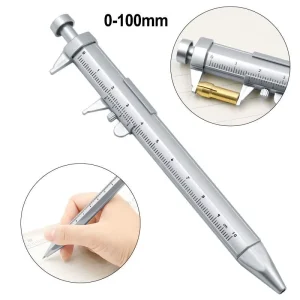 Vernier Caliper Fountain Pen Custom logo Multi-function Tool Advertising Gift Pen with Scale for School Students