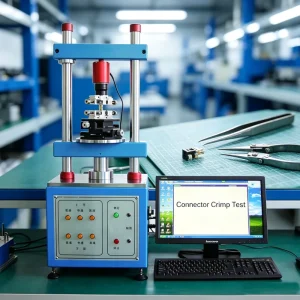Vertical Plug Force Test Equipment 0 50kg Load Range Automatic Connector Insertion Pull Out Tester With PC Software