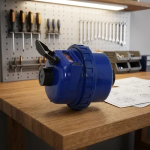 Vertical Volumetric Plastic Body Water Meter IP68 Threaded OEM/OED 1 Year Warranty DN15 2.5m3/h
