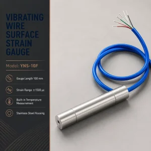 Vibrating Wire Surface Strain Gauge Temperature Sensor IP67 High Accuracy Concrete Steel