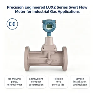 Vibration Resistant Multi-Parameter LUXZ Series Swirl Flow Meter for Chemical Process Pipeline Monitoring