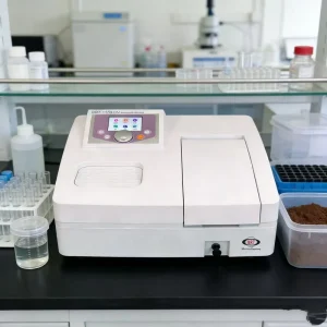 Visible UV/Vis Spectrophotometer Lab Qualitative Material Analysis Single Beam 198-1050nm 4nm Spectral Bandwidth