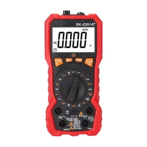 Voltmeter Ammeter Capacitance Resistance Meter Thermometer 4-Digit Display 0-1000V DC/750V AC Multi-function Digital Multimeter