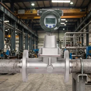 Vortex Precession Flow Meter Natural Gas Flanged ±1.5% Accuracy 4-20mA RS485 Modbus for Custody Transfer Petroleum City Gas