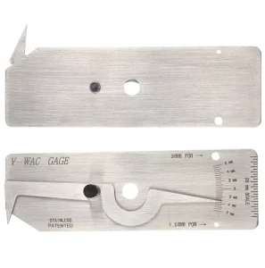 WG016 Stainless Steel V Wac Single Undercut Type Weld Gage Inspection Rulers Welding Gauge
