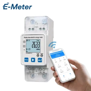 WIFI Mobile APP Real time Monitoring Multi rate Billing 2P Single Phase Multi function DIN Rail Meter
