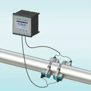 Wall Mounted Clamp On Ultrasonic Flow Meter DN15 DN300 4 20mA RS485 Non Invasive Water Oil Liquid Flowmeter IP65 CE