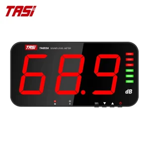 Wall Mounted Digital Sound Level Meter 220V Noise Monitor Built in Sensor LED Large Display IP65 Protection