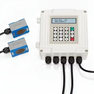 Wall Mounted Display Liquid Water RS485 Ultrasonic Flow Meter PT100 Temperature Sensors OEM Customizable 1% Accuracy 1 Year